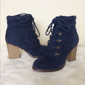 Blue Ankle Boots
